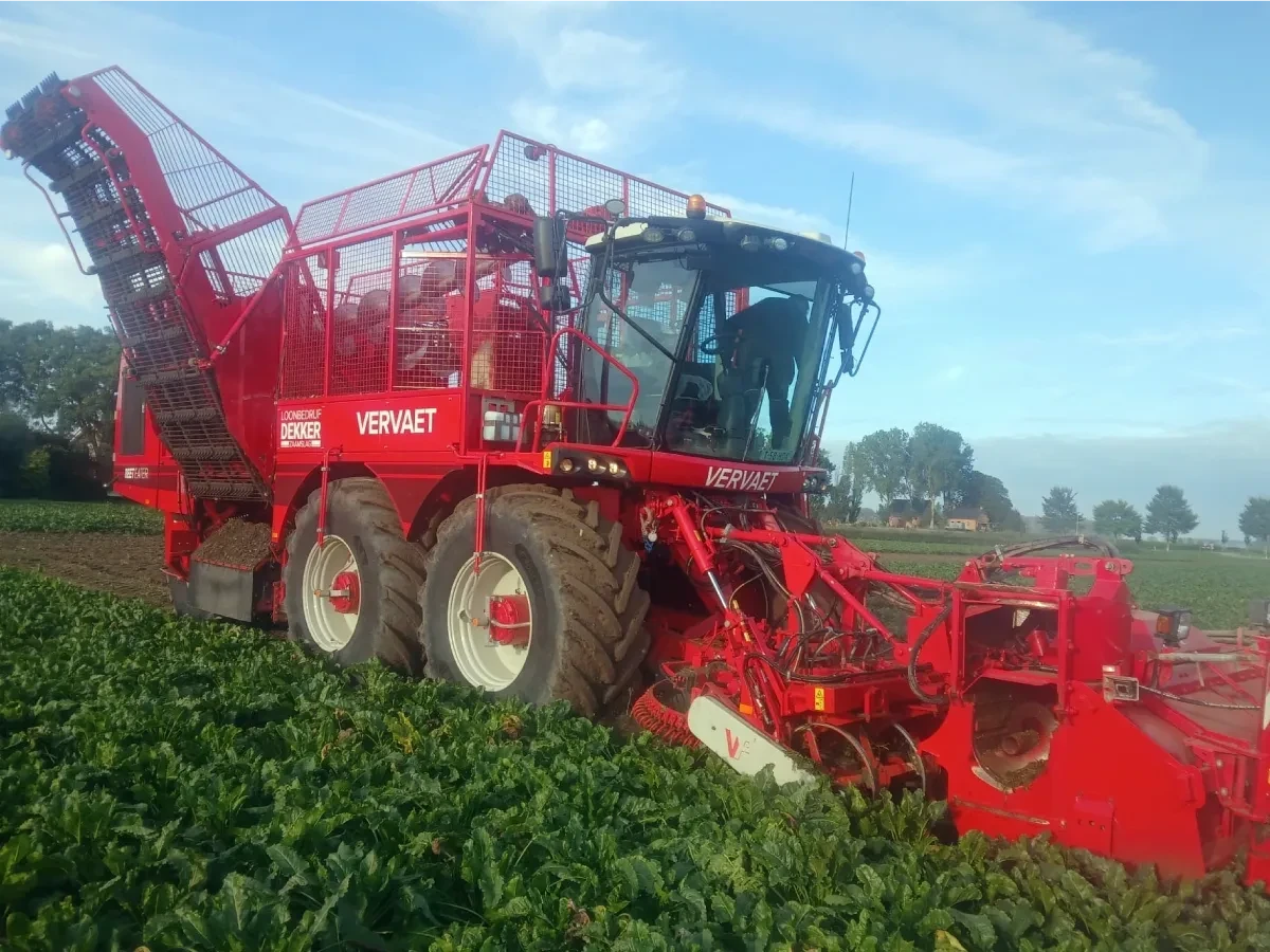 Bietenrooier Zaamslag bij Loonbedrijf Dekker - agrarisch loonwerk, oogst van suikerbieten